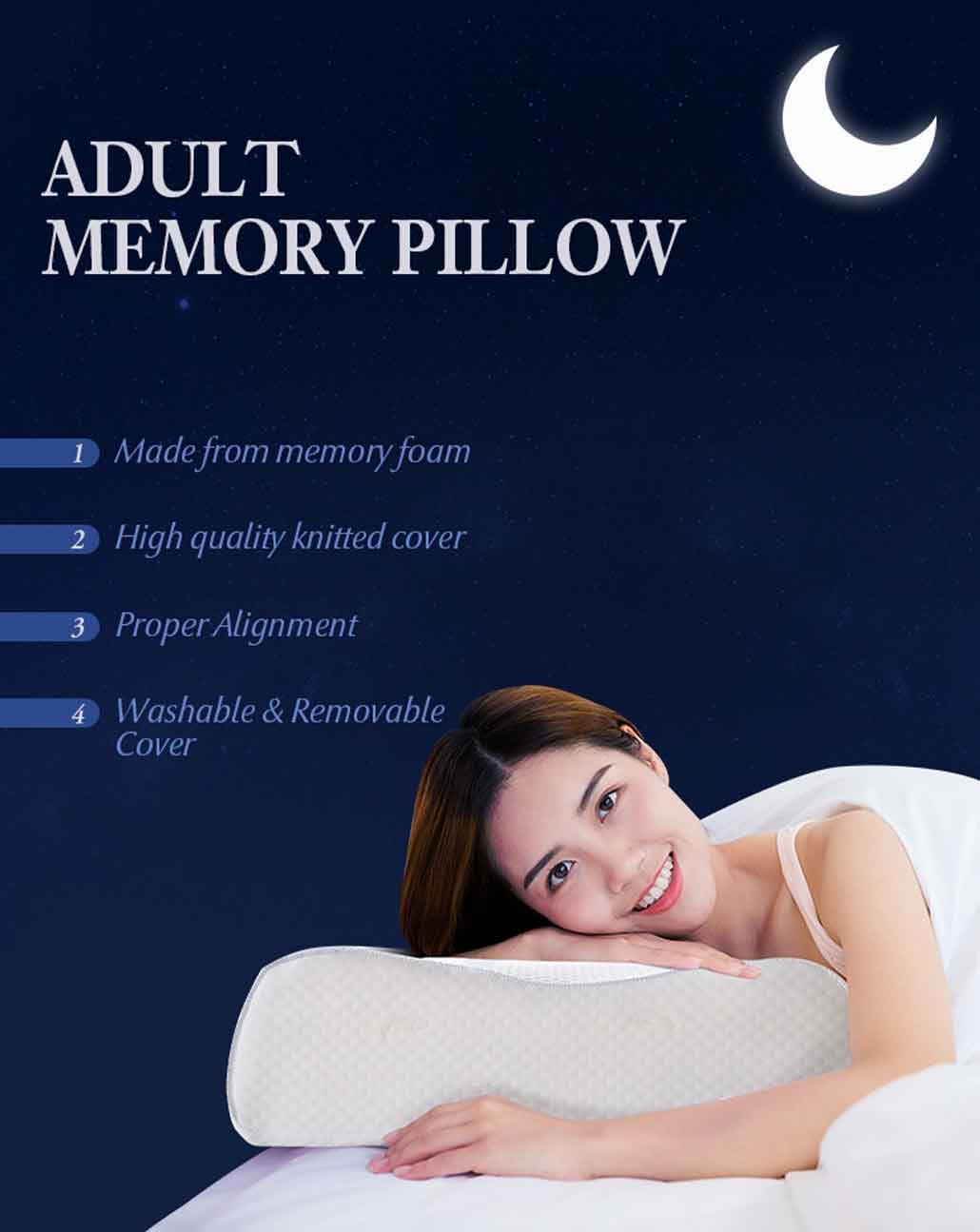 Contour Pillow for Side Sleepers